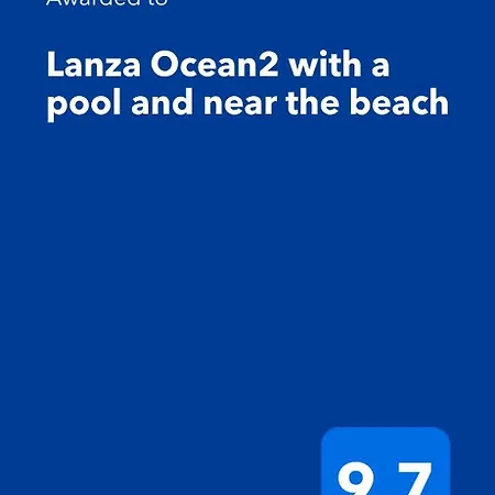 Lanza Ocean2 With A Pool And Near The Будинок відпочинку *
